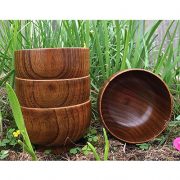 HoneyHome-Handmade-Jujube-Solid-Wood-Bowl-for-Rice-Miso-Soup-Dip-Desserts-Chips-Snacks-Cereal-Salad-Fruit-Decoration-Set-of-4-M-0-2
