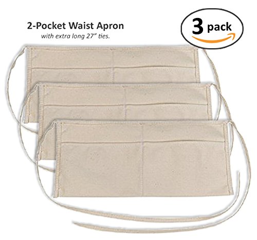 2-Pocket-Canvas-Waist-Apron-3-Pack-0