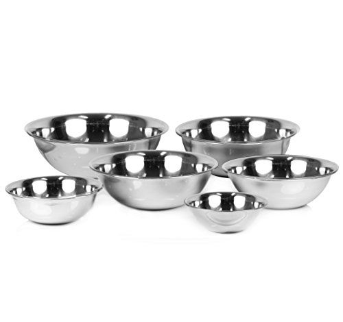 ChefLand-Set-of-6-Standard-Weight-Mixing-Bowls-Stainless-Steel-Mirror-Finish-075-15-3-4-5-and-8-Qt-Mixing-Bowl-Set-Of-6-0